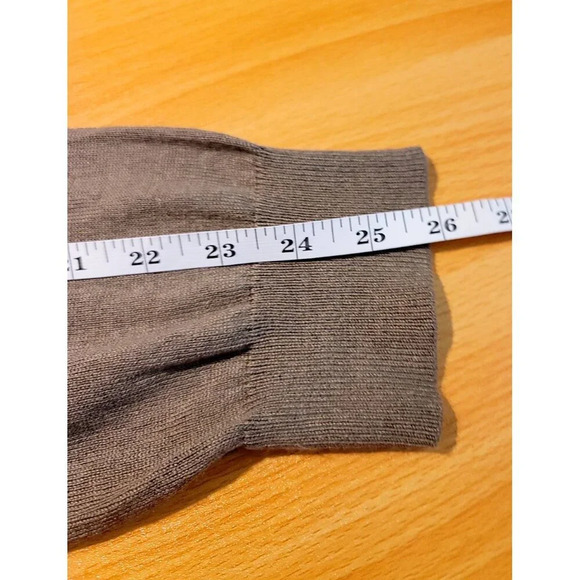 Banana Republic Silk Cashmere Sweater L Gray Stretch Breathable Classic Pullover - Picture 5 of 11